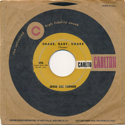 Jesse Lee Turner : The Little Space Girl / Shake, Baby, Shake (7", Single, Sou)