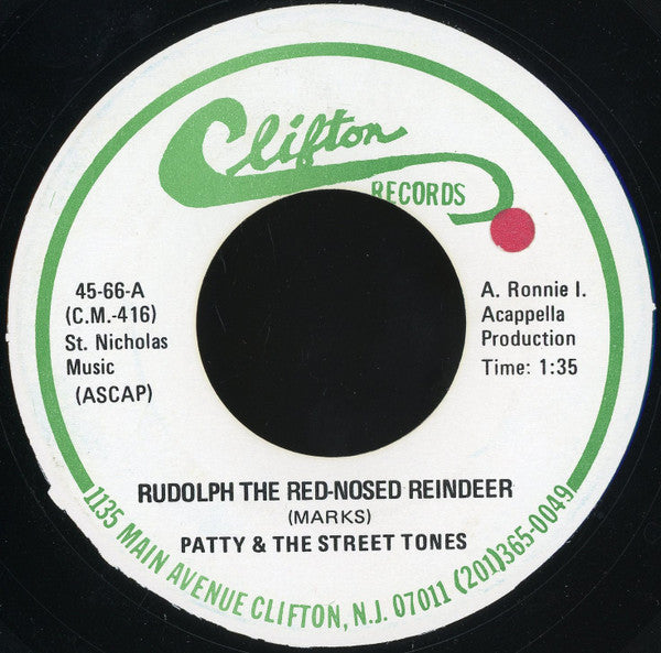 Patty & The Street-Tones / The Computones : Rudolph The Red-Nosed Reindeer / I'll Stay Home (7")