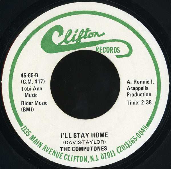 Patty & The Street-Tones / The Computones : Rudolph The Red-Nosed Reindeer / I'll Stay Home (7")