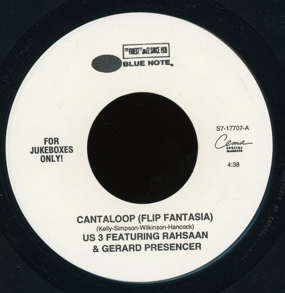US3 Featuring Rahsaan & Gerard Presencer : Cantaloop (7", Single, Jukebox)