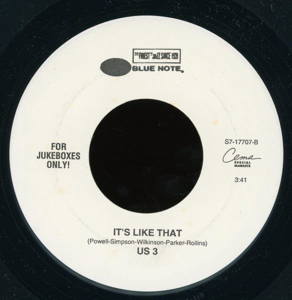 US3 Featuring Rahsaan & Gerard Presencer : Cantaloop (7", Single, Jukebox)