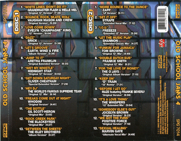 Various : Old School Jams 4 (2xCD, Comp)