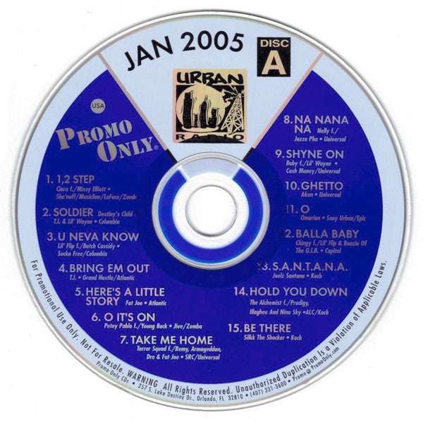 Various : Promo Only Urban Radio: January 2005 (2xCD, Comp)