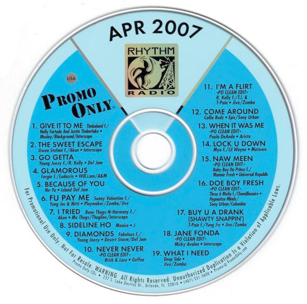 Various : Promo Only Rhythm Radio: April 2007 (CD, Comp)