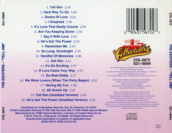 The Exciters : "Tell Him" (CD, Comp)