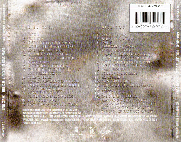 Gang Starr : Full Clip: A Decade Of Gang Starr (2xCD, Comp)