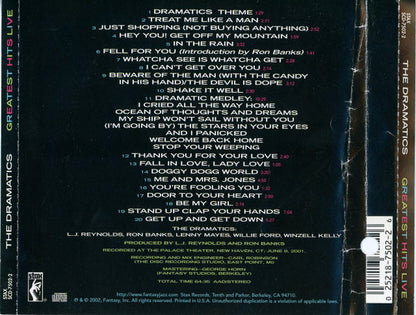 The Dramatics : Greatest Hits Live (CD, Album, Promo)