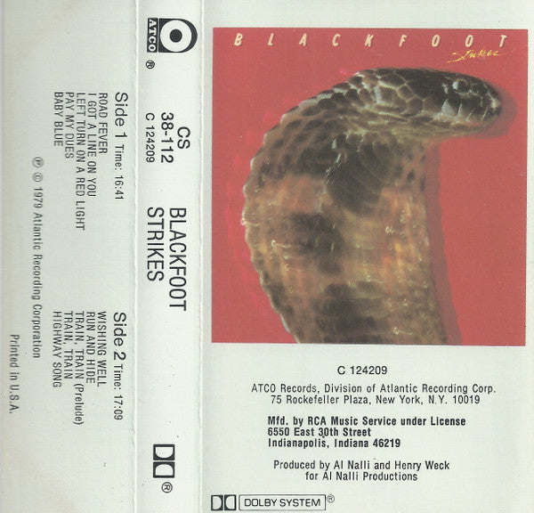 Blackfoot (3) : Strikes (Cass, Album, Club, Dol)