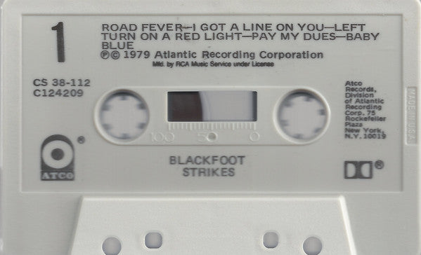 Blackfoot (3) : Strikes (Cass, Album, Club, Dol)