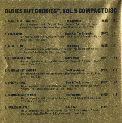 Various : Oldies But Goodies - Vol. 5 (CD, Comp)
