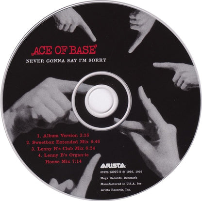 Ace Of Base : Never Gonna Say I'm Sorry (CD, Maxi)