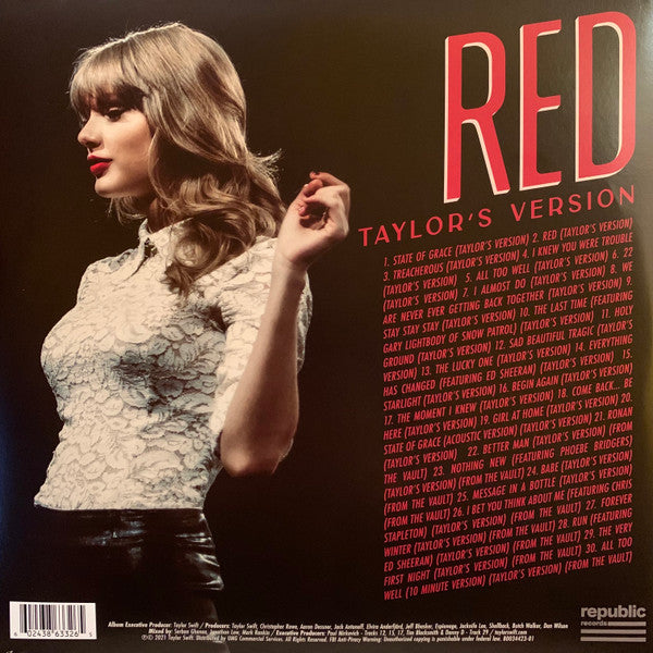 Taylor Swift : Red (Taylor's Version) (4xLP, Album, Ltd, Red)