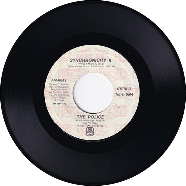 The Police : Synchronicity II / King Of Pain (7", Single, RE, Styrene)