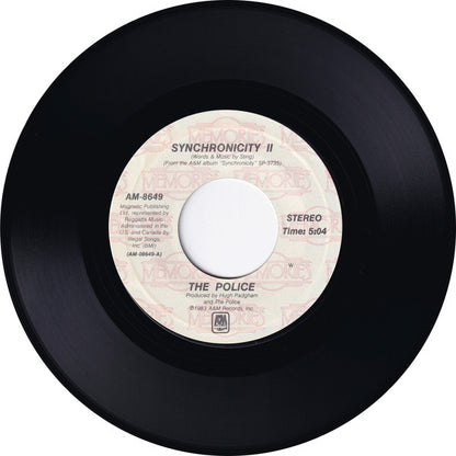 The Police : Synchronicity II / King Of Pain (7", Single, RE, Styrene)