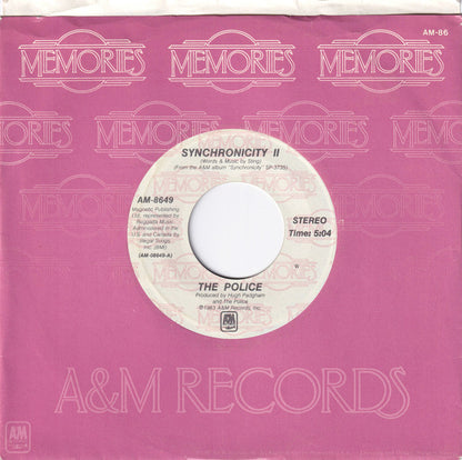 The Police : Synchronicity II / King Of Pain (7", Single, RE, Styrene)