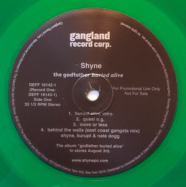 Shyne : The Godfather Buried Alive (2xLP, Album, Promo,  Gr)