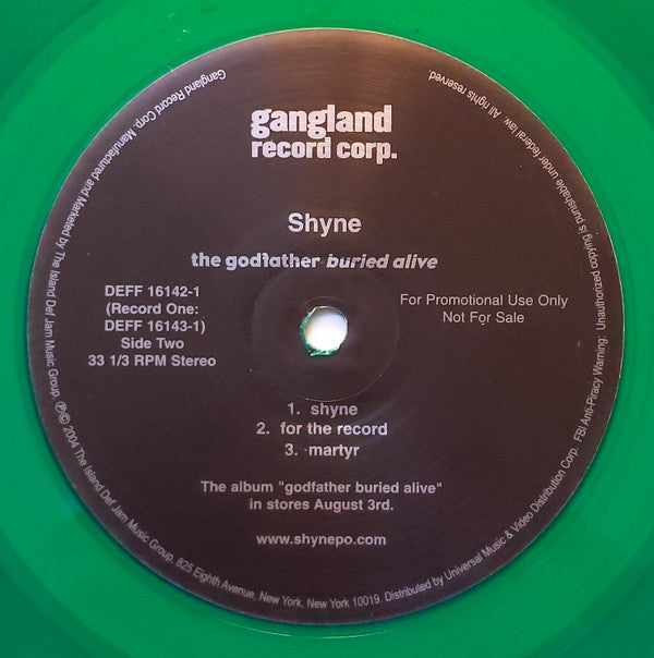 Shyne : The Godfather Buried Alive (2xLP, Album, Promo,  Gr)