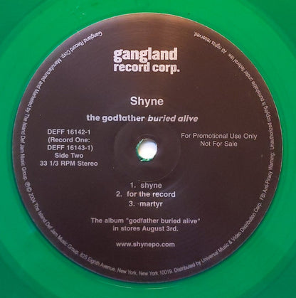 Shyne : The Godfather Buried Alive (2xLP, Album, Promo,  Gr)