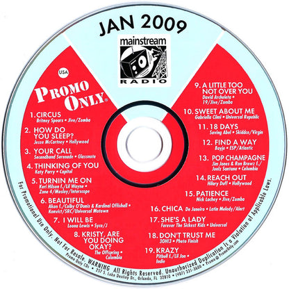 Various : Promo Only Mainstream Radio: January 09 (CD, Comp, Promo)
