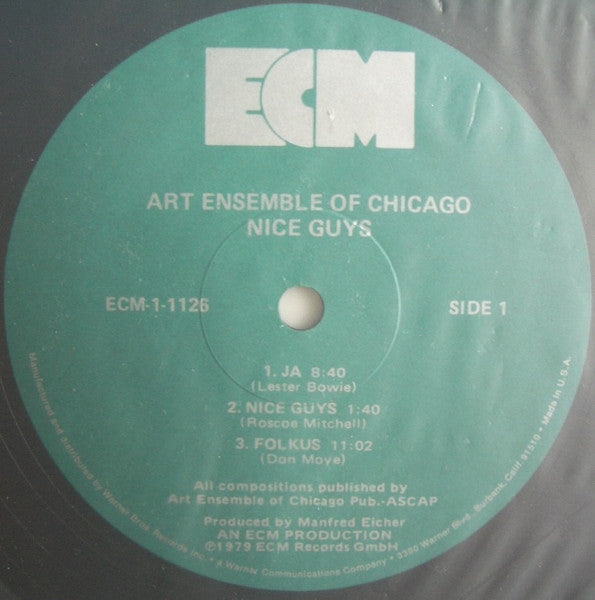 The Art Ensemble Of Chicago : Nice Guys (LP, Album)