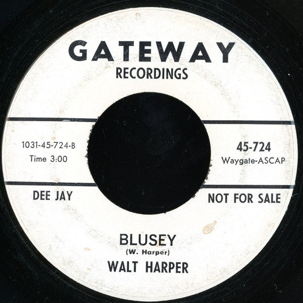 Walt Harper : School Days (7", Promo)
