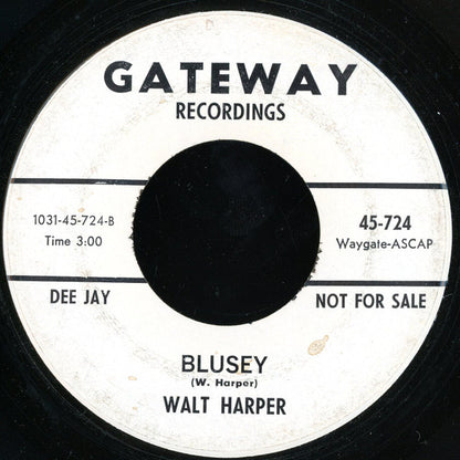 Walt Harper : School Days (7", Promo)