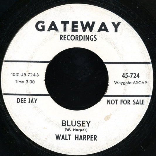 Walt Harper : School Days (7", Promo)