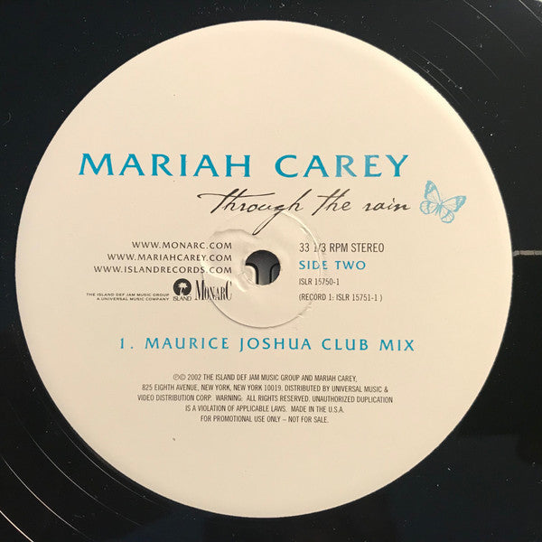 Mariah Carey : Through The Rain (Remixes) (2x12", Promo)