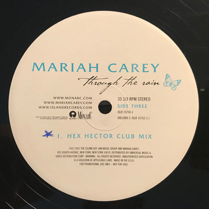 Mariah Carey : Through The Rain (Remixes) (2x12", Promo)