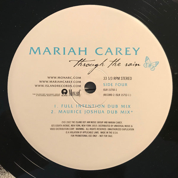 Mariah Carey : Through The Rain (Remixes) (2x12", Promo)