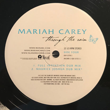 Mariah Carey : Through The Rain (Remixes) (2x12", Promo)