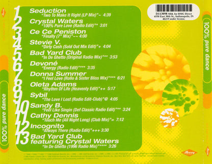 Various : 100% Pure Dance (CD, Comp, Club)
