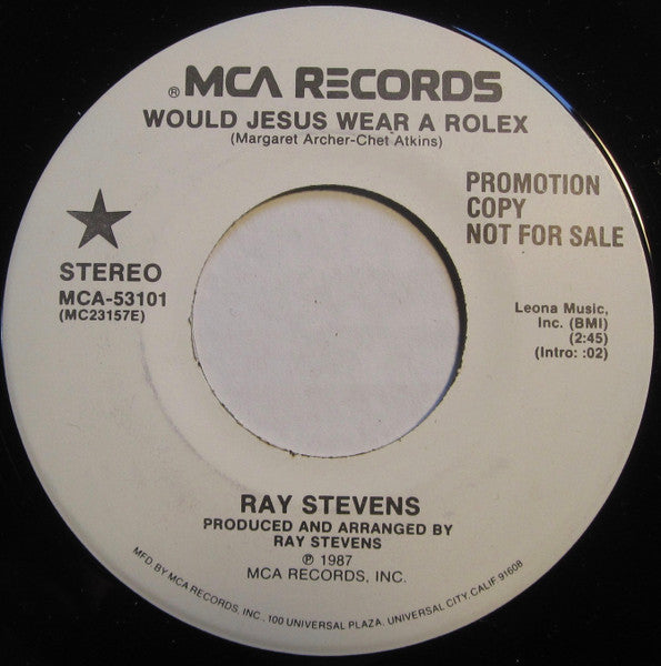 Ray Stevens : Would Jesus Wear A Rolex (7", Promo, Pin)