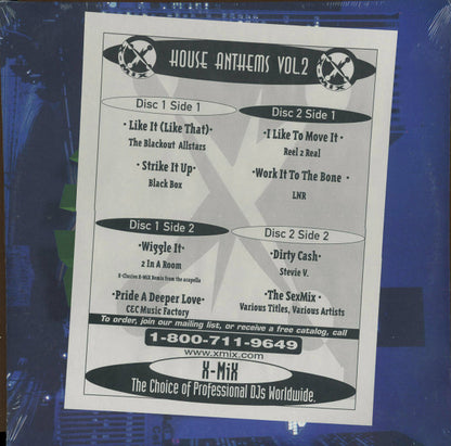 Various : X-Mix House Anthems Vol. 02 (2x12", Comp, Promo)