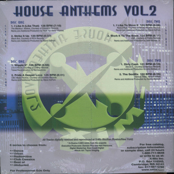 Various : X-Mix House Anthems Vol. 02 (2x12", Comp, Promo)