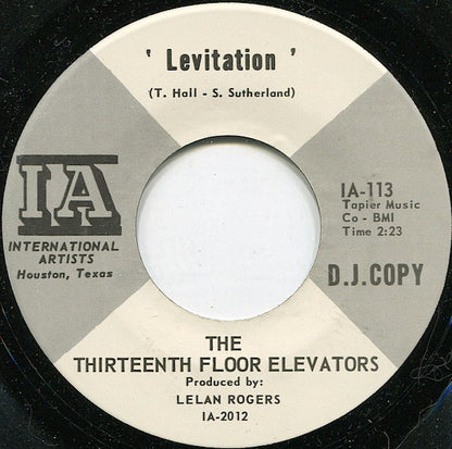 13th Floor Elevators : Levitation (7", Promo)