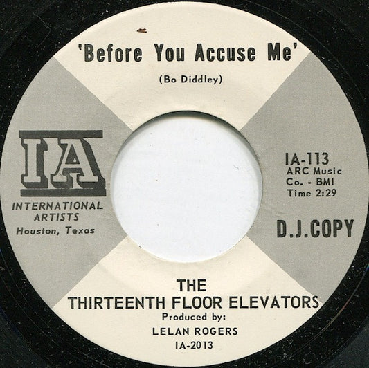 13th Floor Elevators : Levitation (7", Promo)