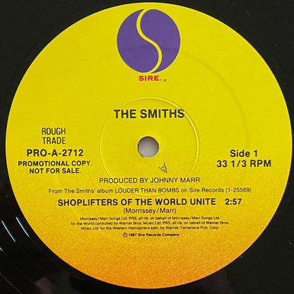 The Smiths : Shoplifters Of The World Unite (12", Promo)