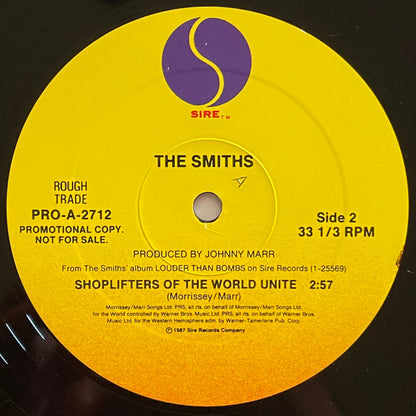 The Smiths : Shoplifters Of The World Unite (12", Promo)