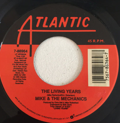 Mike & The Mechanics : The Living Years (7", Single, SP)