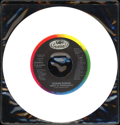 Duran Duran : Meet El Presidente (7", Promo, Whi)