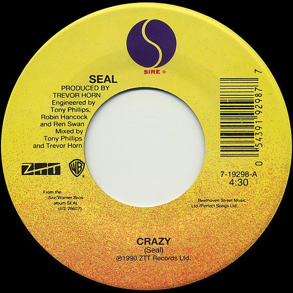 Seal : Crazy (7", Single)