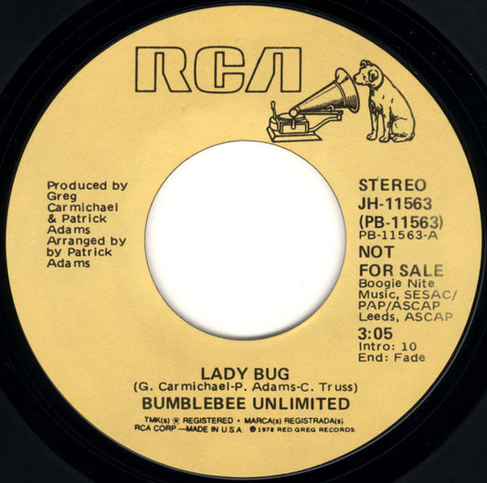 Bumblebee Unlimited : Lady Bug (7", Mono, Promo, Styrene)