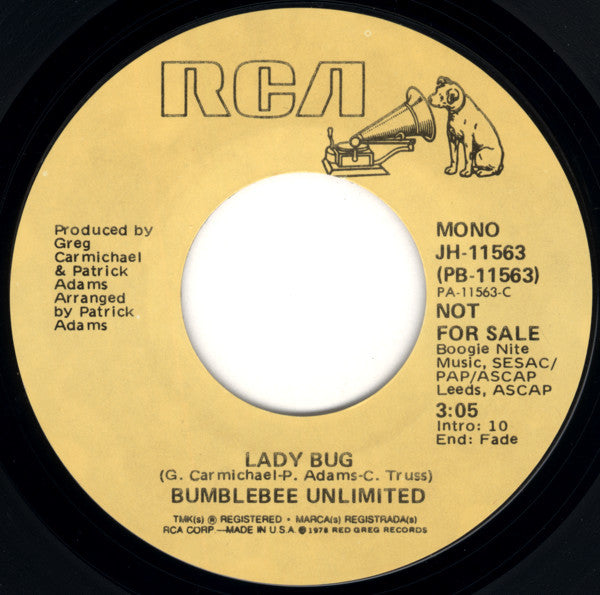 Bumblebee Unlimited : Lady Bug (7", Mono, Promo, Styrene)