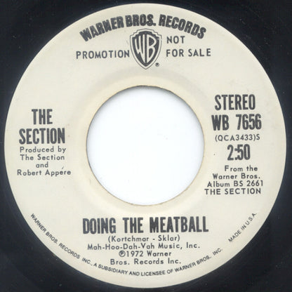 The Section : Doing The Meatball (7", Mono, Promo)