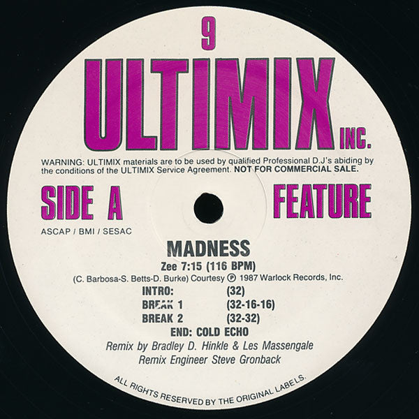 Various : Ultimix 9 (3x12", Comp, Promo)