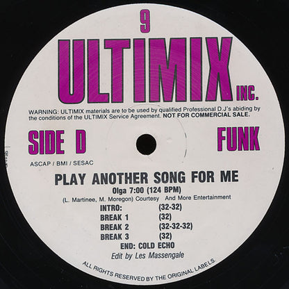 Various : Ultimix 9 (3x12", Comp, Promo)
