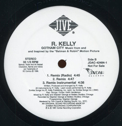 R. Kelly : Gotham City (Remix) (12", Promo)