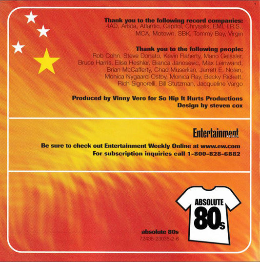 Various : Entertainment Weekly Absolute 80s (2xCD, Comp)