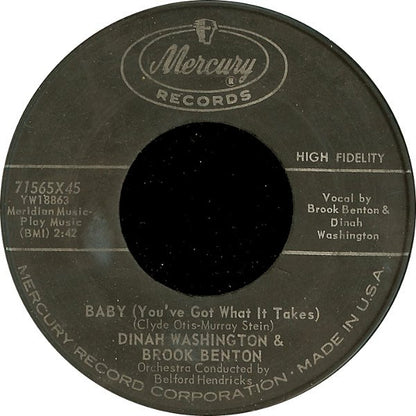 Dinah Washington & Brook Benton : Baby (You've Got What It Takes) / I Do (7", Single)